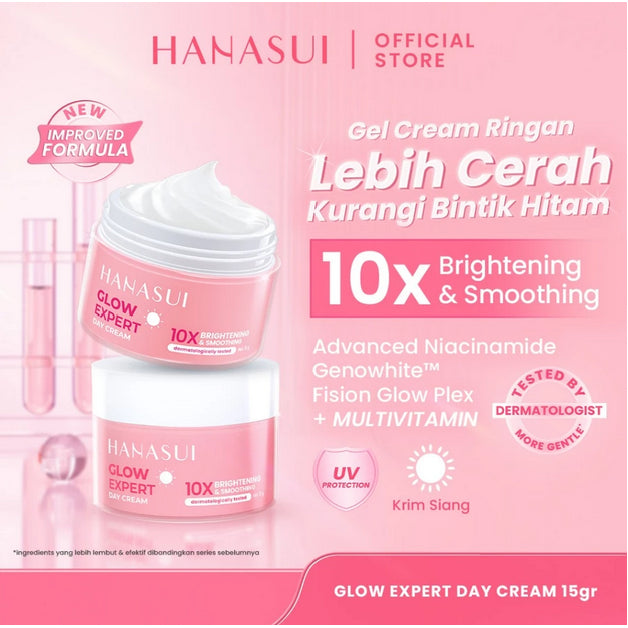 Hanasui PAKET 5 PCS Paket Double Expert Glow Better Set 5 PCS with Power Bright Expert Serum | Real 10% Advance Nianicinamide