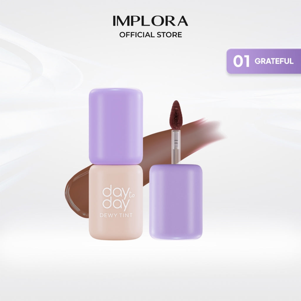 Implora Day to Day Series Dewy Tint | Gloss Liptint Lipstick Bibir