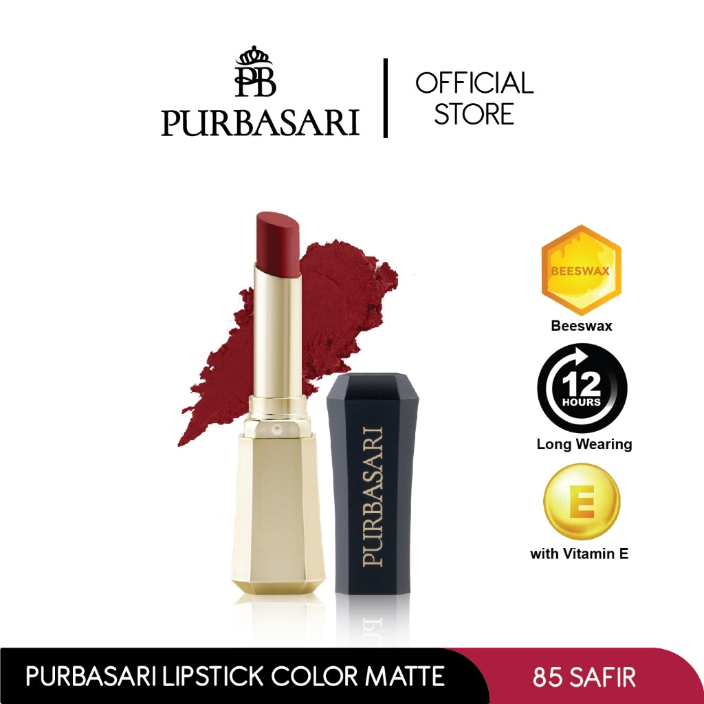 [ISI 4] Purbasari Lipstick Color Matte [Lebih Banyak Lebih Hemat] Matte Tahan Lama Pigmentasi Tinggi Ringan