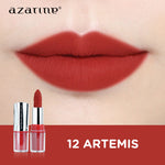 Azarine Shiny Galactic Mattelite Kit [2 PCS] Lipstick Matte with Pigmented Color Lightweight Transferproof Smugeproof Galactic Shine + Lip Gloss Hydrating Plumpy Effect Glittery Look Tahan Lama
