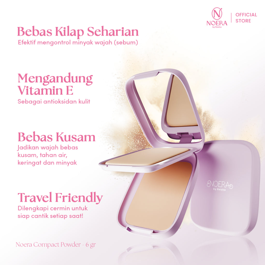 Noera Compact Powder | Bedak Padat Blur Matte Effect