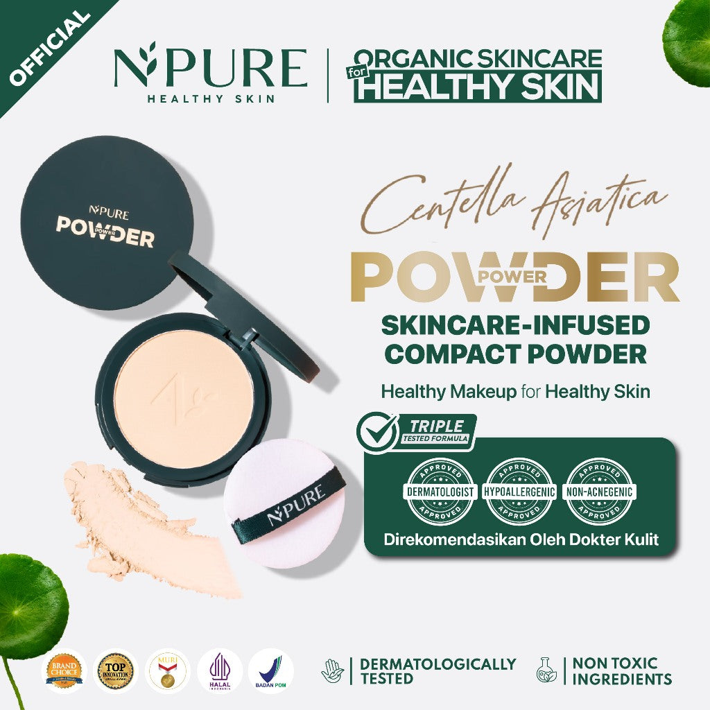 POWER POWDER - NPURE Acne Power Cover Power Powder / Bedak Cover Jerawat / Powder Fondation / Powder For Acne Skin / Bedak Kulit Berjerawat