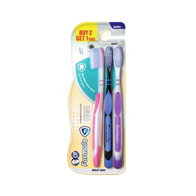 FORMULA SIKAT GIGI / ISI 3 / ISI 1 / SET / MEDIUM / SOFT / STRONG / PROTECTOR