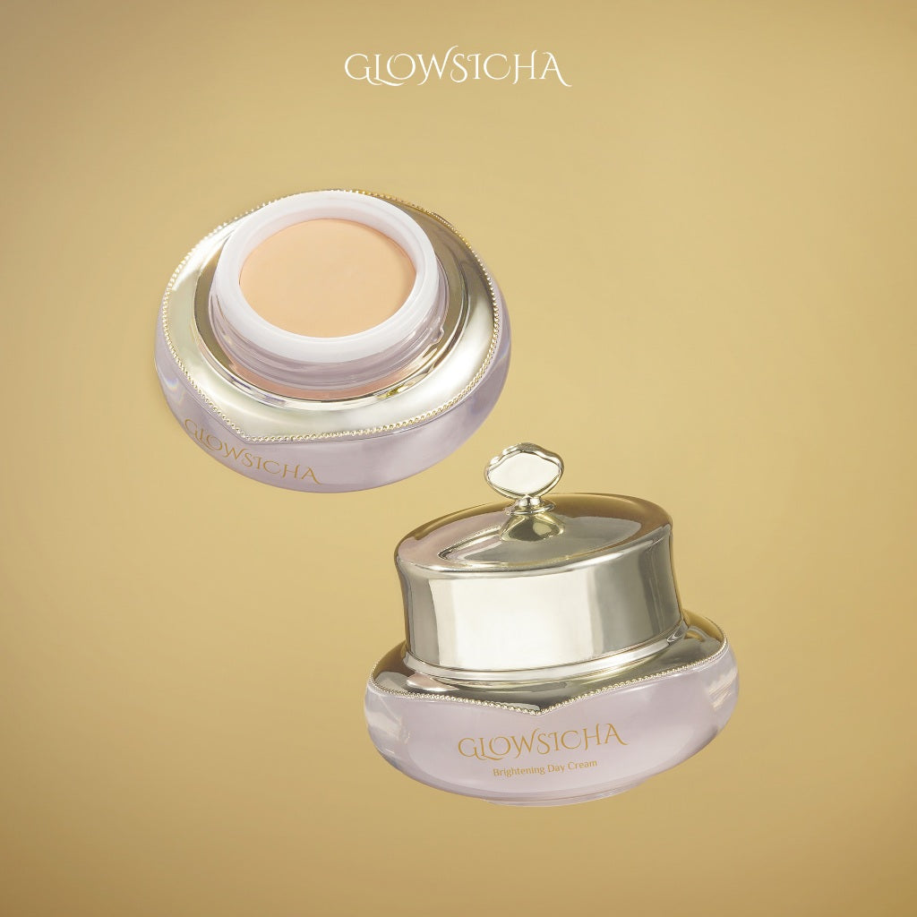 Glowsicha Bundle 3pcs Day Cream - Krim Siang Cerah Glowing Niacinamide Pearl Extract Skincare Harian Mencerahkan Krim Wajah Pagi Instan Cerah Lembut Halus Melembabkan Anti Kusam Krim Siang Harian BPOM Moisturizer Lengkap