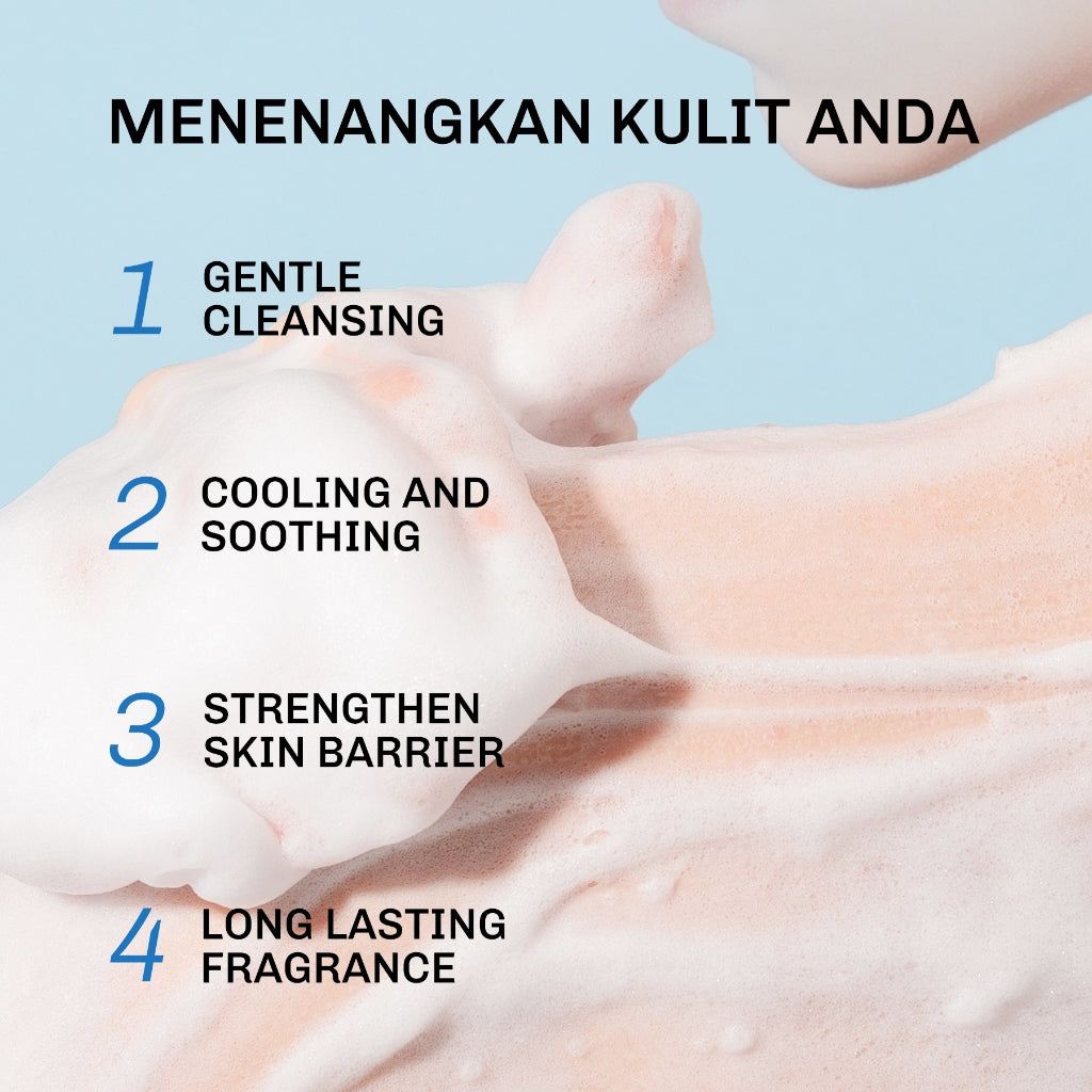 Lavojoy Keep It Chill Body Wash 300ml | Calm Down And Hydrate Skin | Sabun Mandi Cair | Sensasi Dingin | Menenangkan Kulit | Memperkuat Skin Barrier | Ceramide + Centella Asiatica + Mint Extracts