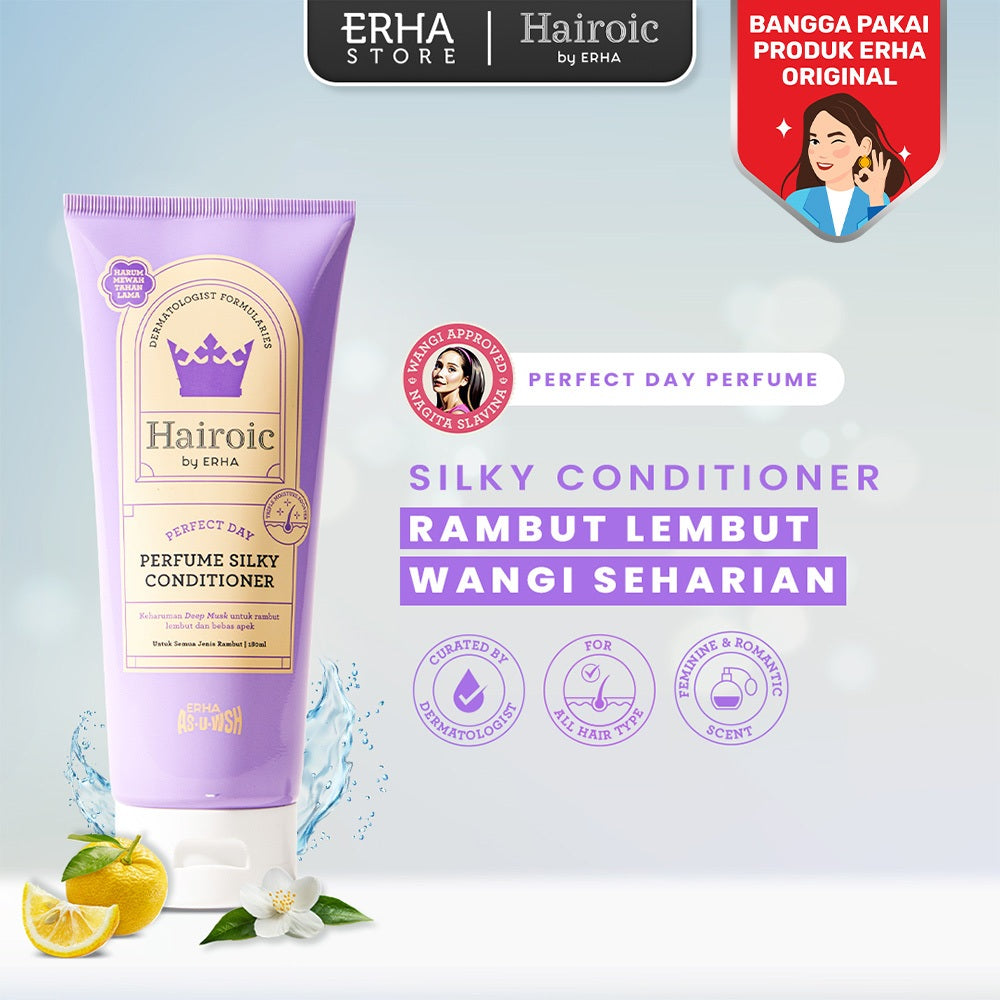 Hairoic Perfect Day Silky Conditioner 180ml - Parfum Kondisioner Rambut