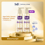 NEW! [Twinpack lebih hemat] Safi Age Defy Serum Cleanser 150ml