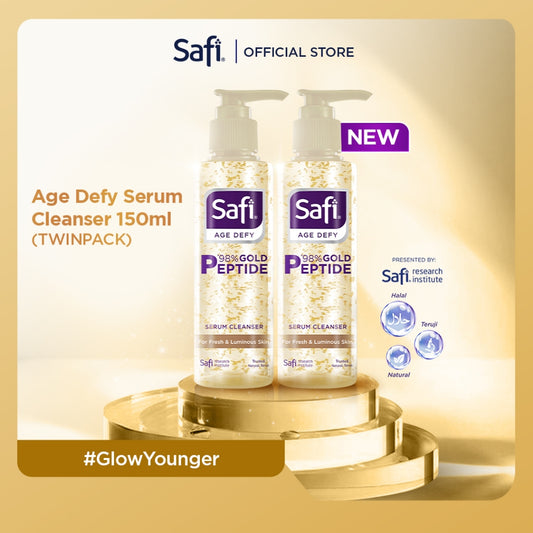 NEW! [Twinpack lebih hemat] Safi Age Defy Serum Cleanser 150ml