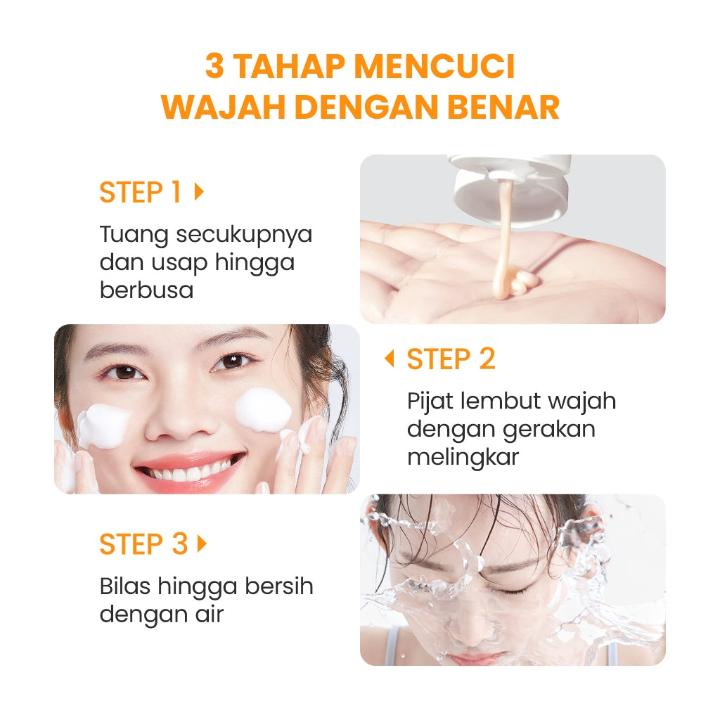 YOU Hy! Amino Glo-Win Brightening Facial Wash Mencerahkan Niacinamide Glowing Skin