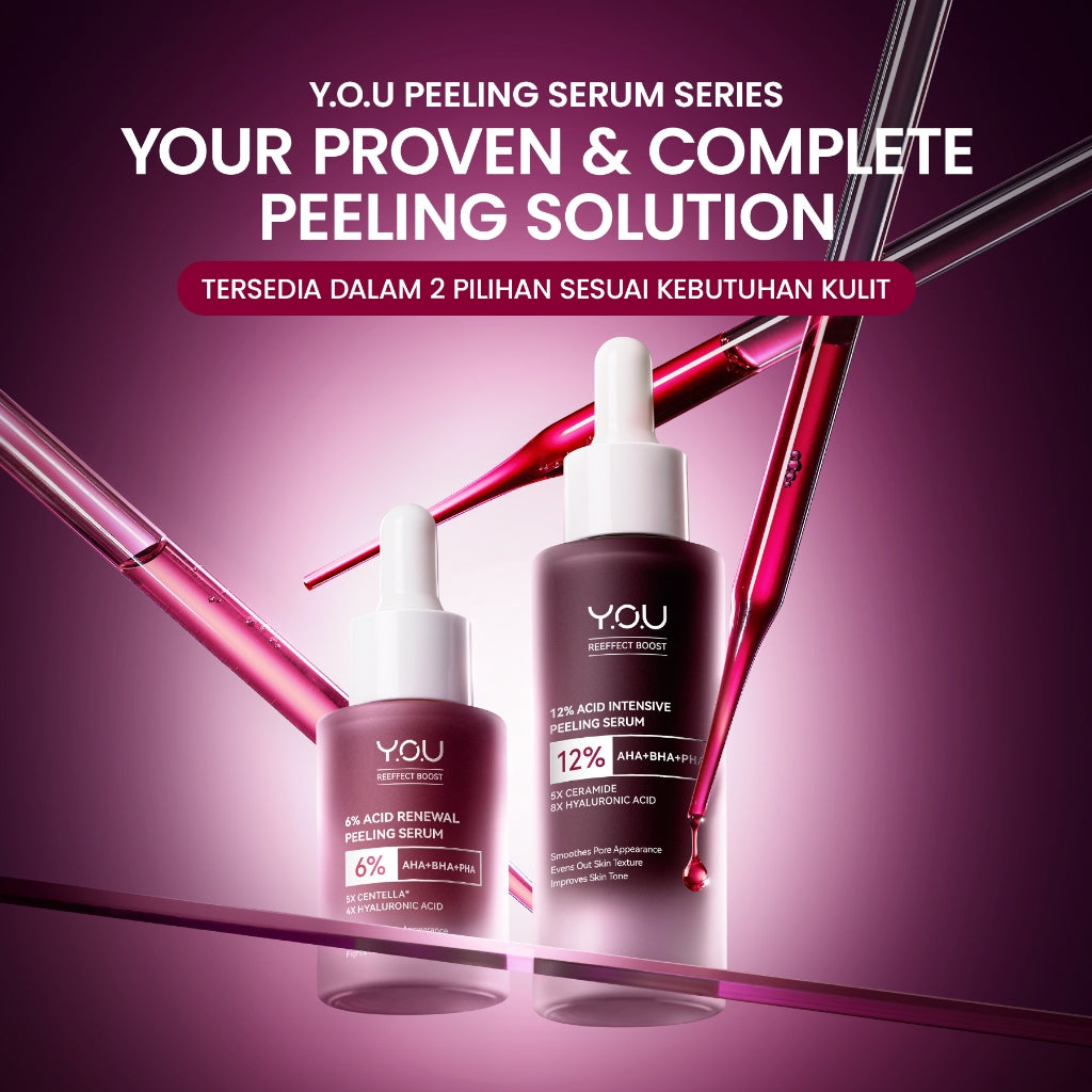 YOU 6% ACID RENEWAL PEELING SERUM AHA BHA PHA Serum Eksfoliasi Untuk Kulit Cerah dan Halus