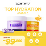 Azarine Youthful Glow Skin [2 pcs] Paket Pelembab wajah untuk Kulit Kusam dan Anti Aging Supreme Glow Moisturizer + Advanced Youth Moisturizer
