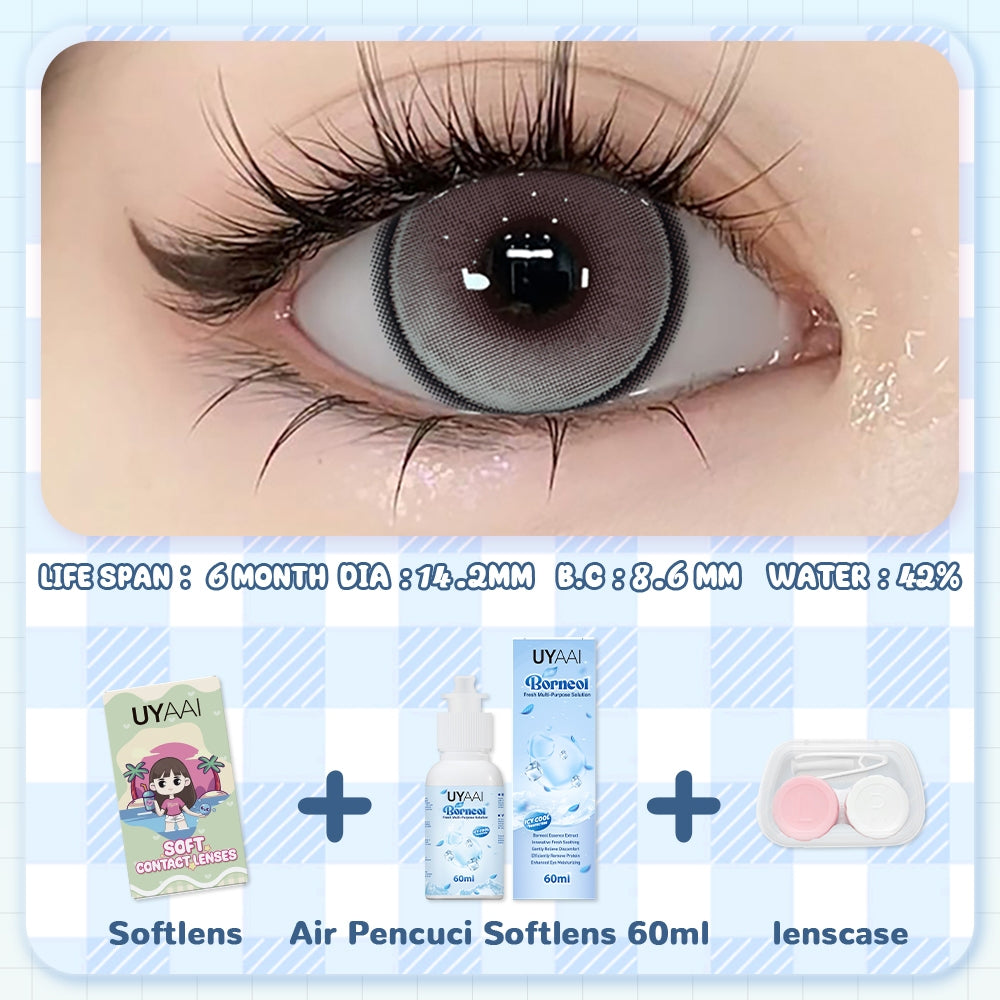 [COD] Colorvista Softlens 3 Item Paket kombinasi (1* Softlens +Air Pencuci Softlens 120ml+lenscase)