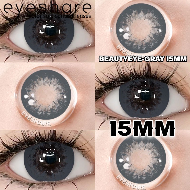 Eyeshare Barbie Softlens Gray Soft 14.2mm Color Contact Lens Yearly Use Big Eye Soflen