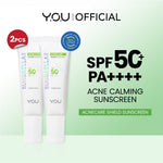 YOU Sunbrella Pro Acnecare Shield Sunscreen SPF 50+ PA++++ Acne Sunscreen Skincare  Collection Sunscreen Acne Prone Skin Melindungi dari Jerawat dan Sinar UV