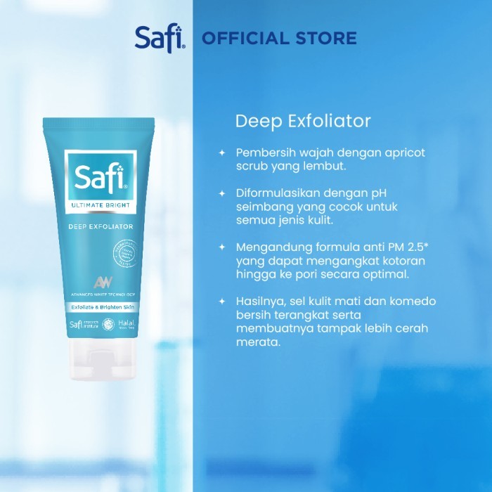 SAFI - Ultimate Bright - 3 Essential Cleanser (2in1 Cleanser, Makeup Remover, Exfoliator)