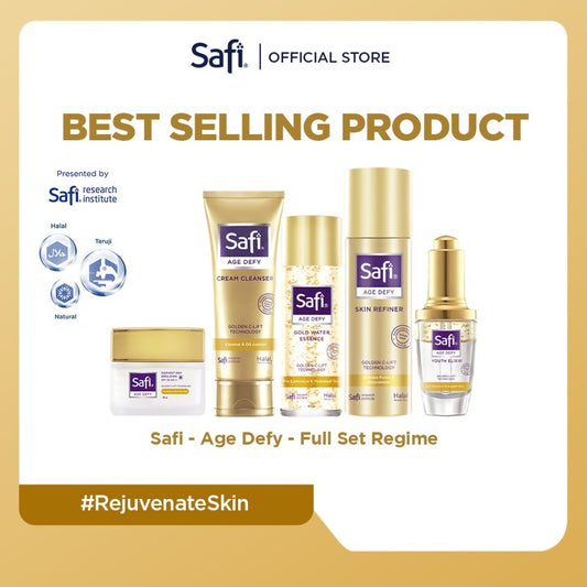 SAFI - Age Defy - Full Set Regime (Cleanser, Toner, Essence, Cream, Elixir)