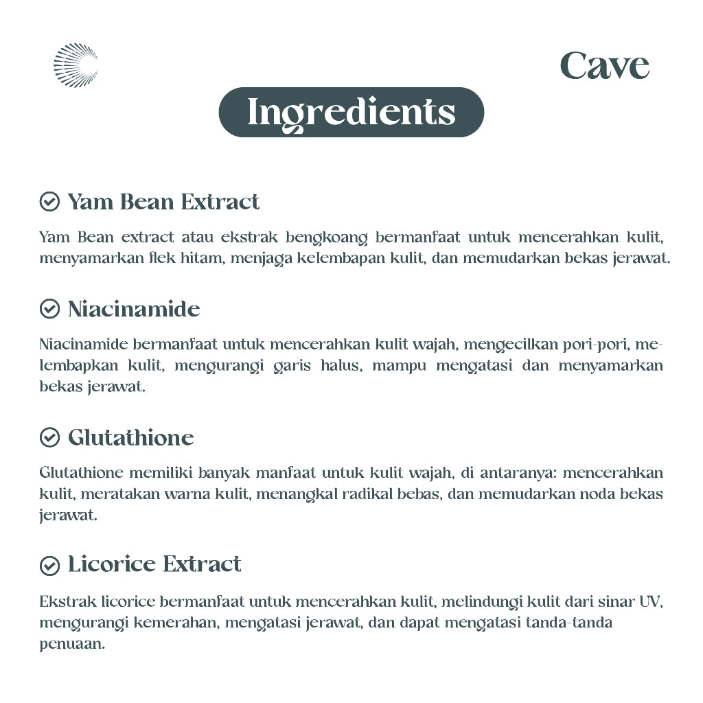Cave Intense Bright Face Wash & Hair Powder