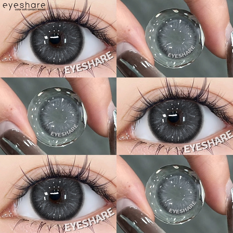 【COD】Softlens Sepasang Lensa kontak warna, lensa warna HOLLAND seri softlen Normal soflen brown Berwarna Lensa Besar Ukuran 14.5mm/Free Lens Case