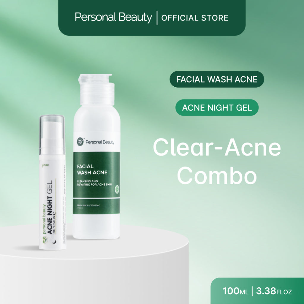 Personal Beauty Acne Night Gel Terapi Peradangan Jerawat Anti Bacterial Exfoliating