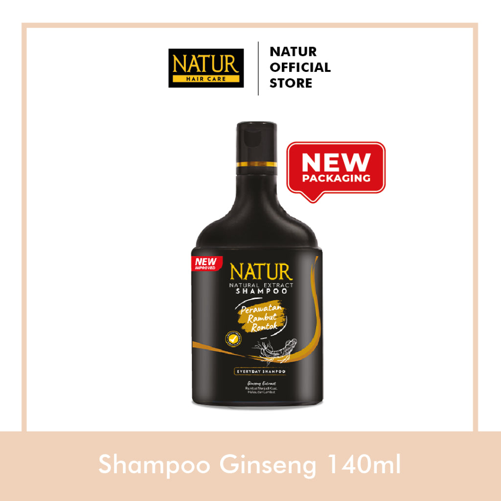 Natur Ginseng Series Treatment (Shampoo, Hair Tonic, Conditioner, Hair Mask) - Paket Lengkap Kombo Rambut Rontok / Anti Hair Fall / Menguatkan Akar Rambut