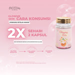 Noera Glow Me Skin Improve Formula | Kapsul Pencerah Kulit  | Brightening & Anti Acne Capsule | Whitening Booster | Kapsul Jerawat BPOM | Pil Pencerah Kulit | Suplemen Pencerah Badan | Whitening Booster | Obat Herbal Jerawat | Whitening Supplement