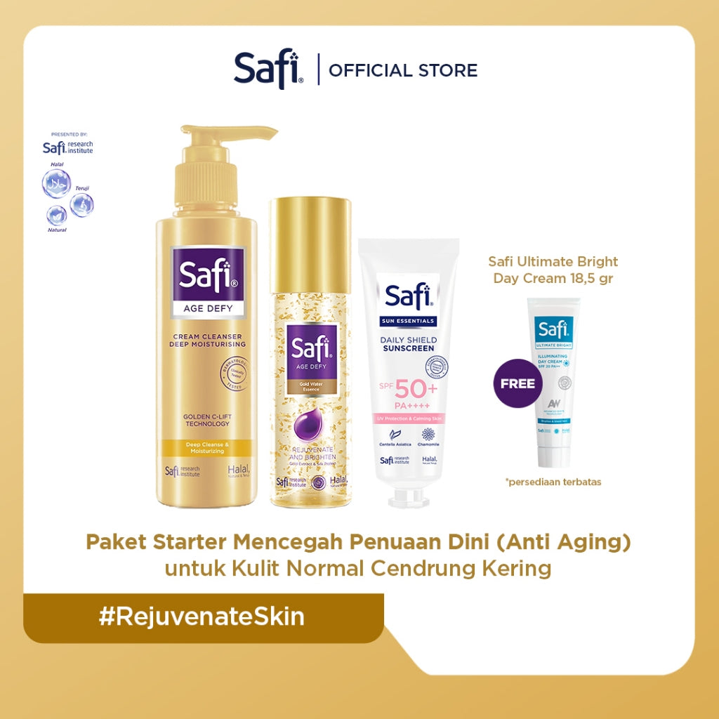 Paket Starter Mencegah Penuaan Dini (Anti Aging) untuk Kulit Normal Cendrung Kering