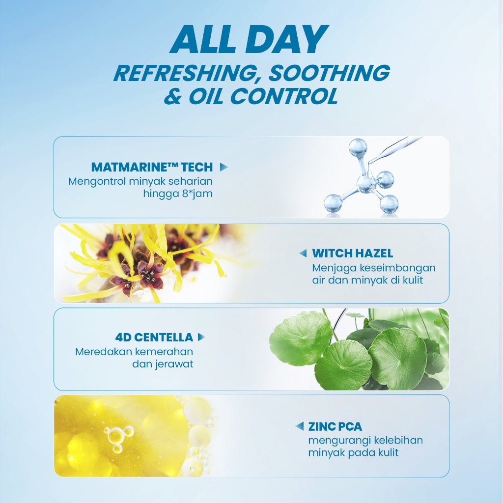 YOU Sunbrella Triple UV Elixir Sunscreen SPF50+ PA++++ Tabir Surya Oil Control untuk Kulit Berminyak UVA UVB Blue Light Oily Skin Sunbrella Sunscreen Paket 2in1 Skincare Bundle Triple UV 2 in 1 [Hot Selling]