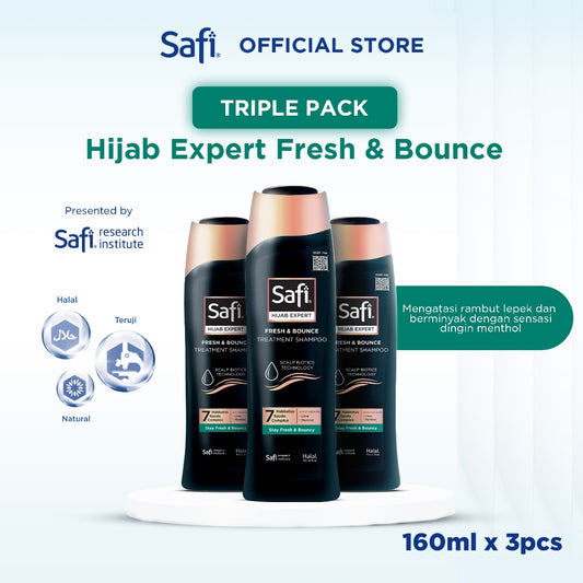[Triple Pack] Safi Hijab Xpert-Fresh & Bounce Shampoo 160ml