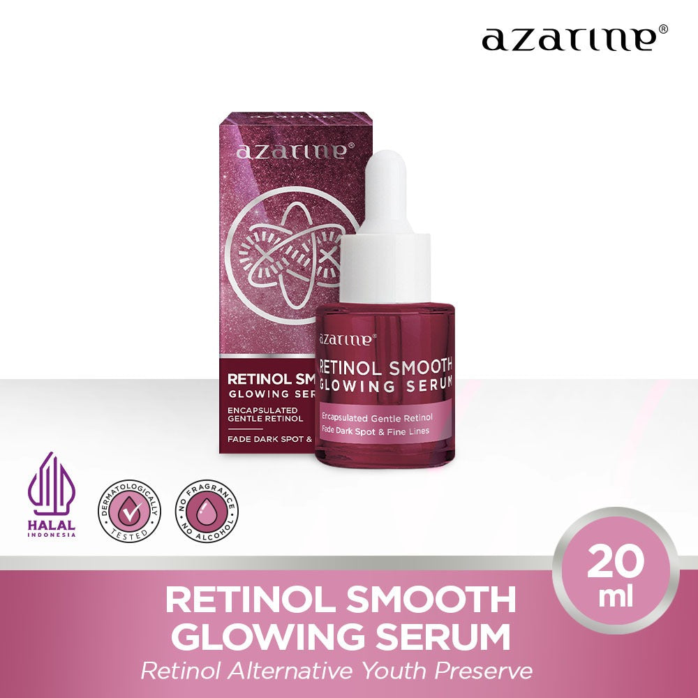 Azarine Retinol Smooth Glowing Serum 20ml Anti Penuaan Dini