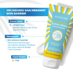 Azarine Cicamide Barrier Sunscreen Moisturiser SPF35 PA+++ [LOLOS UJI INVIVO INVITRO] Sunscreen Gel Untuk Skin Barrier Protection Sunscreen Kulit Kering Berjerawat Sensitif 40ml