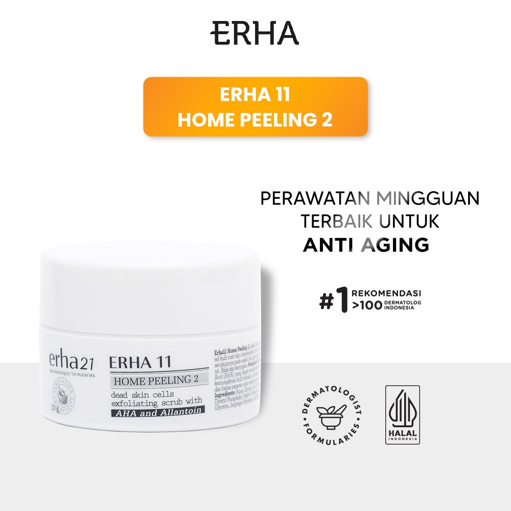 ERHA 11 Home Peeling 2 with AHA & Allantoin 10g - Krim Peeling Tahap 2