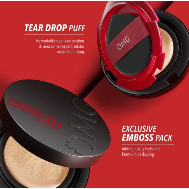 OMG Oh My Glam Coverlast Cushion 15gr High Coverage