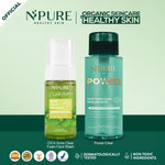 PAKET DOUBLE CLEANSING - NPURE Facial Wash + NPURE Acne Clear Power Micellar Water / No Alcohol