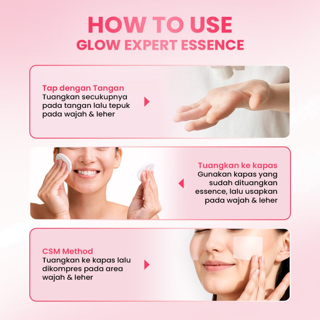Hanasui Glow Expert Toner Essence New Improved Formula - Hidrasi Maksimal Mencerahkan & Menghaluskan - Niacinamide & Genowhite
