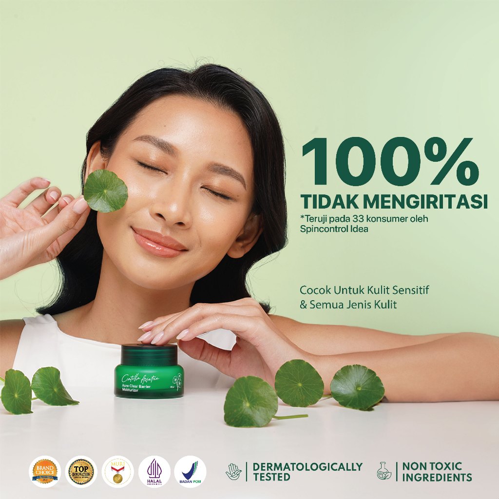 NPURE Centella Asiatica Acne Clear Barrier Moisturizer / Acne Moisturizer/ Pelembap Kulit Jerawat / Krim Berjerawat