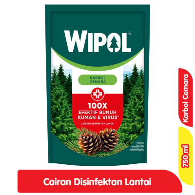 Wipol Karbol Cairan Pembersih Lantai Cemara Refill 750 ml