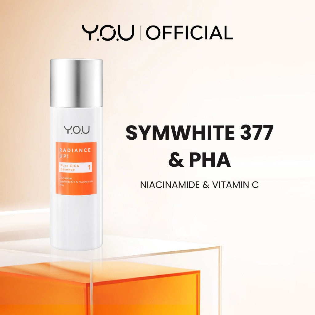 YOU Symwhite 377 Radiance Up Brightening and Exfoliating Essence with Centella + Niacinamide + PHA Atasi Bekas Jerawat and Dark Spot