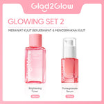 Glad2Glow Toner Complete Series 80ml-Brighten/Acne Toner/Barrier/Exfoliating toner-Skincare toner badan face mist hydrating toner centella toner wajah eksfoliasi water g2g toner hydrating gloglowing brightening exfoliasi glycolic madeca g2g official store