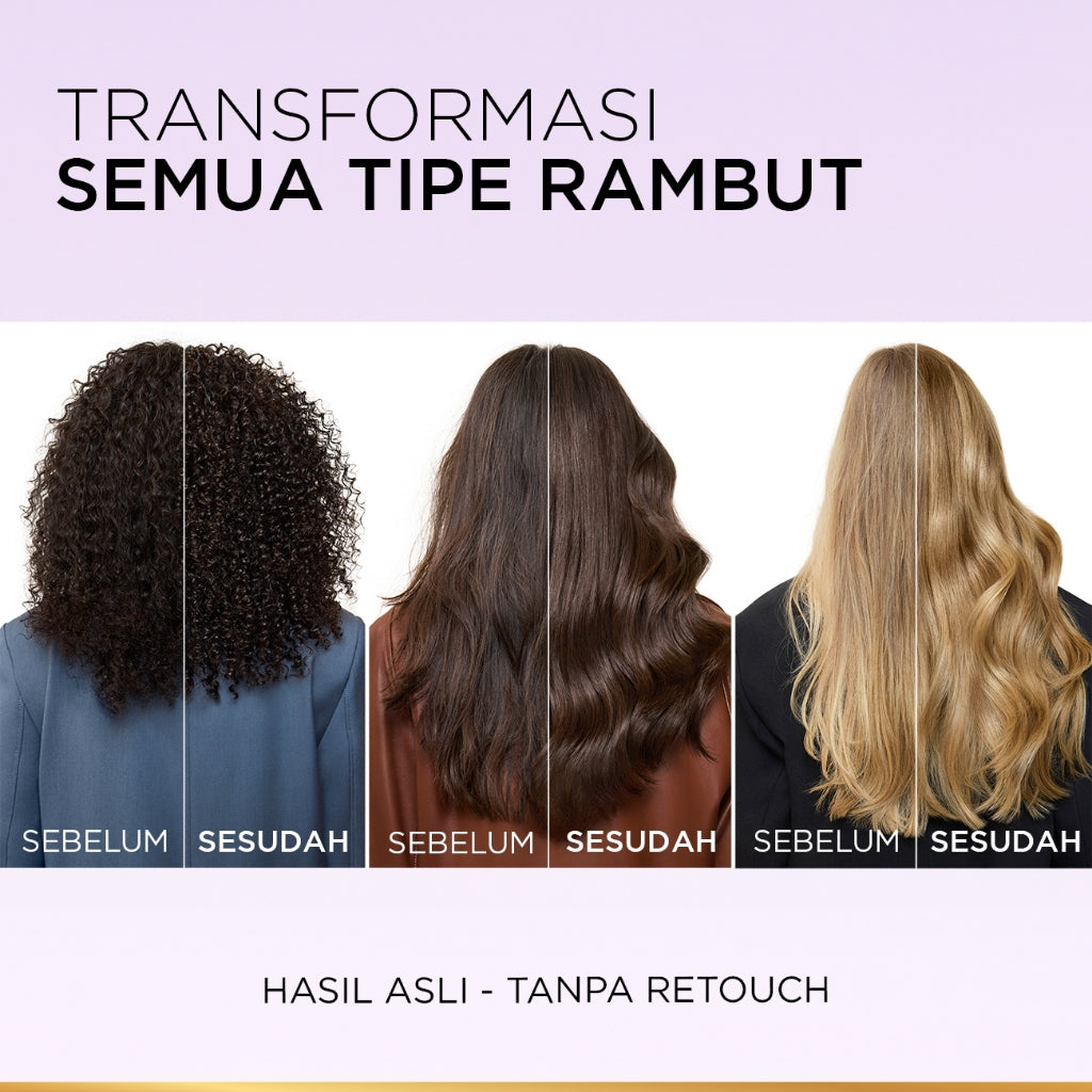 L’Oréal Paris Elseve Hyaluron Moisture Shampoo - 280 ml (Hyaluronic Acid 72 Jam Mengunci Hidrasi Rambut) - Shampo Rambut Terurai Indah dan Tidak Lepek