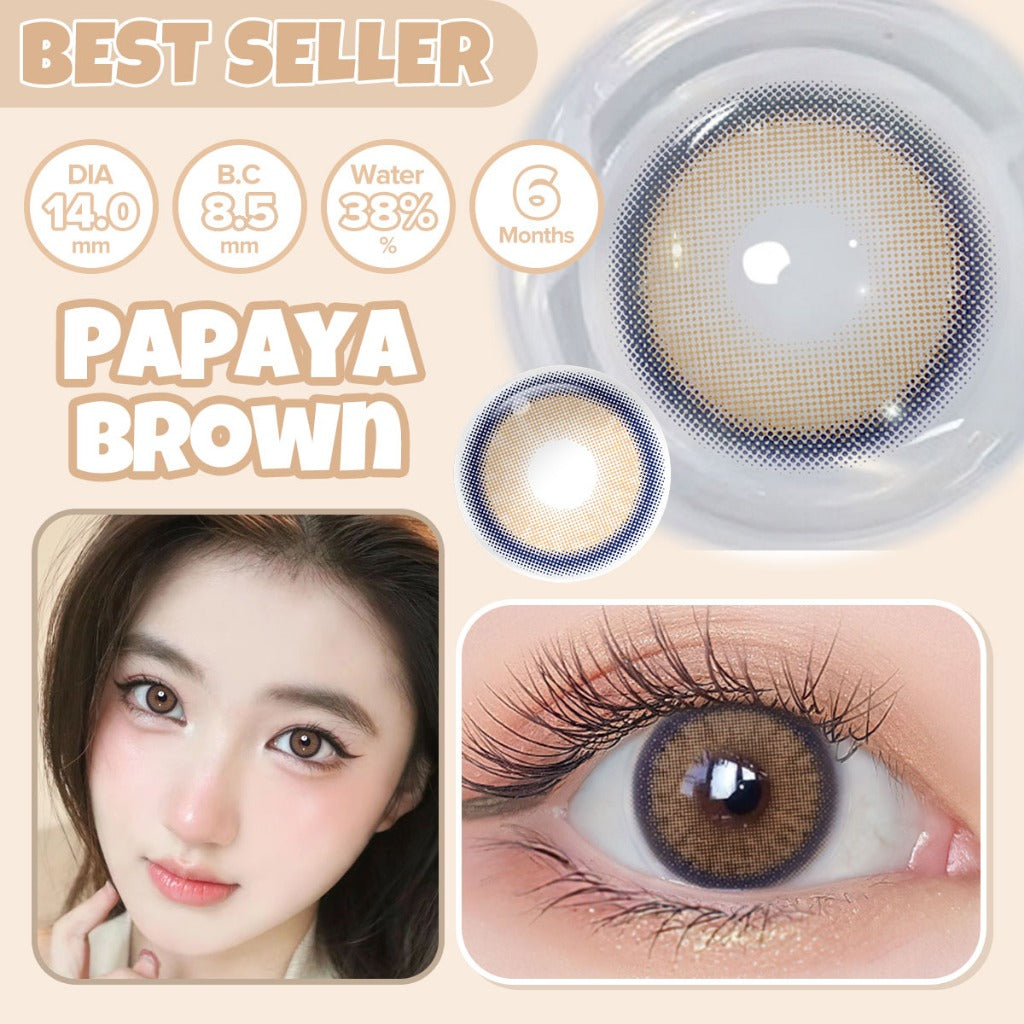 [0.00~-8.00] Magister Softlens Paket kombinasi Minus14.00mm-14.5mm Sepasang Softlens Free case