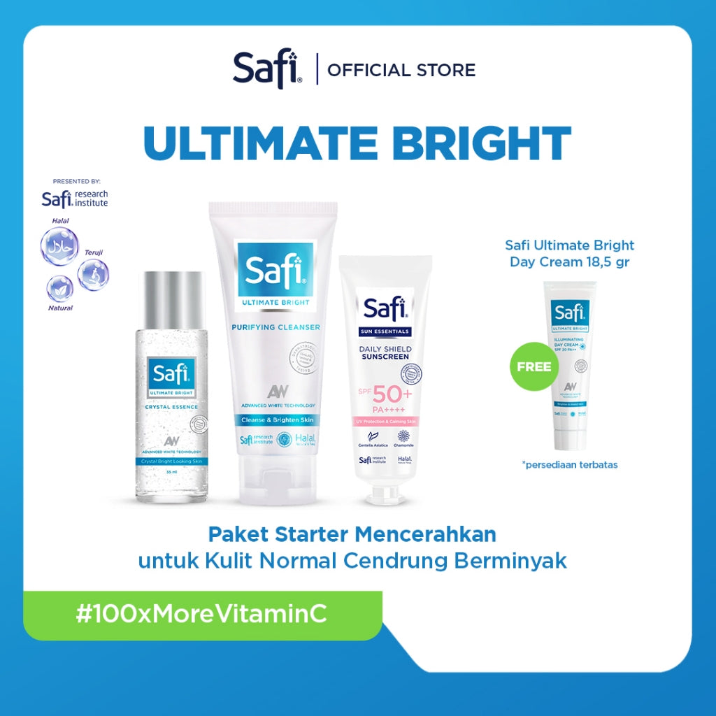 Paket Starter Mencerahkan untuk Kulit Normal Cendrung Berminyak