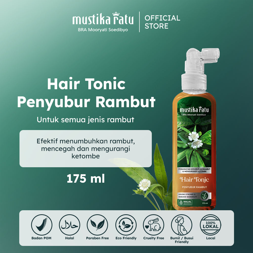Mustika Ratu Ramuan Penyubur Rambut 175ml Perawatan Rambut Rontok