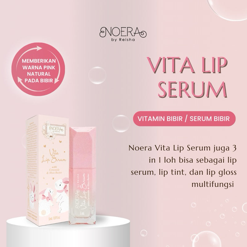 Noera Vita Lip Serum New Formula With Ceramide & Shea Butter