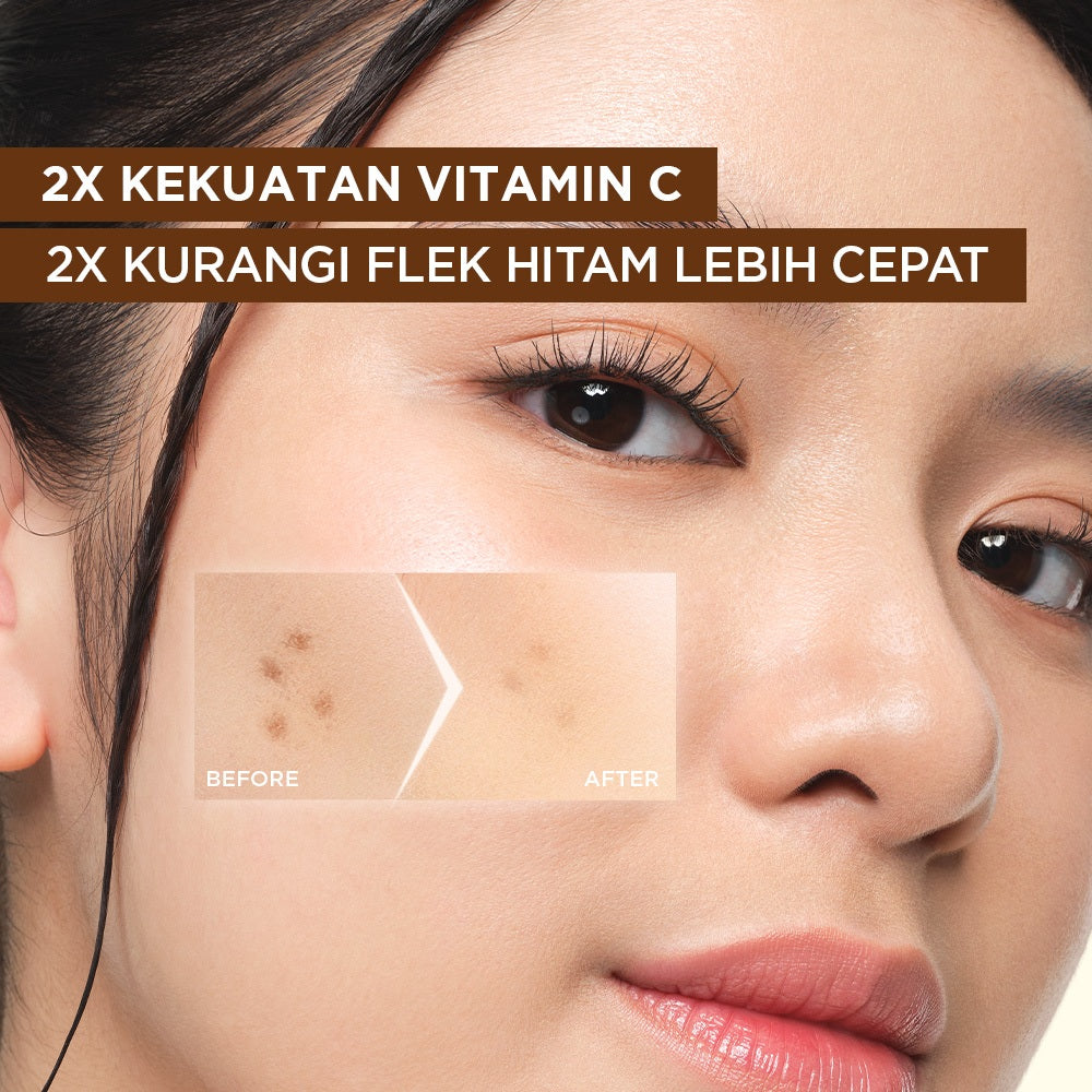 GARNIER Serum Bright Complete Overnight PURE VITAMIN C Serum 15ml 30ml - Skincare Mencerahkan Wajah Vitamin C Cocok untuk semua jenis kulit Serum Malam