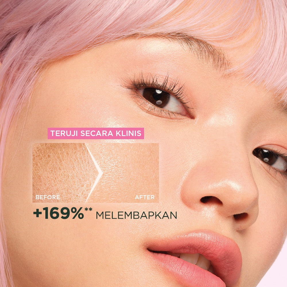 GARNIER Serum Perbaiki Skin Barrier Sakura Glow Hyaluron Ceramide 30x Booster Serum 30ml - Skincare Serum untuk kulit glowing