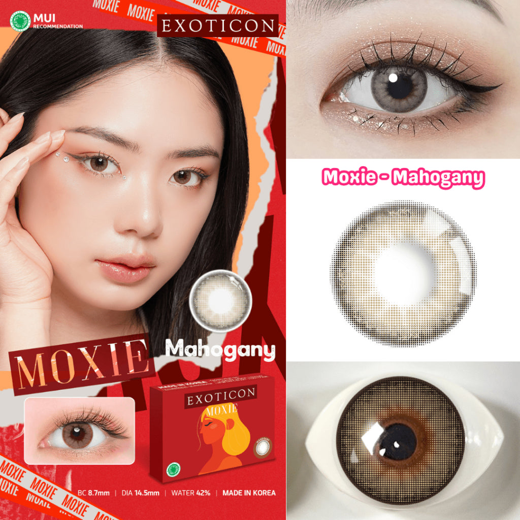 Exoticon Softlens - Moxie - Mahogany | Dove | Jade | Softlen Made in Korea | Soflen No Ring