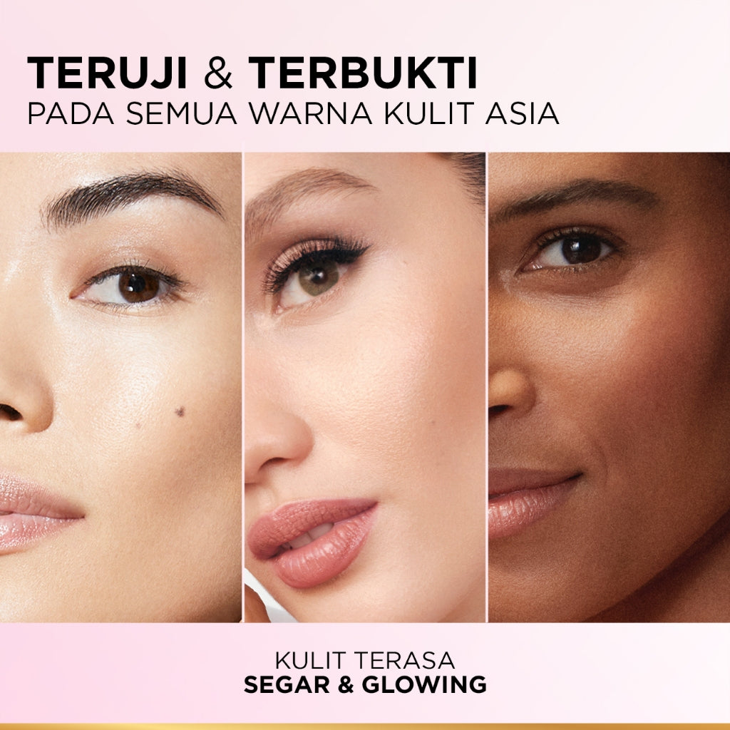 L'Oreal Paris Glycolic Bright Daily Cleanser Foam - 50/100ml Skin Facial Wash Loreal Glyco Acid AHA Exfoliating Anti Dark Spot Wajah Peeling Muka