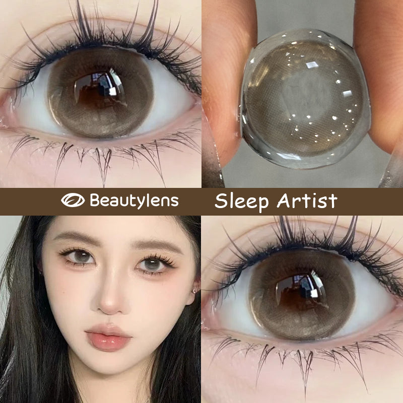 normal&minus[-1.00s/d~-8.00] Beauty Lens Softlens Hijau dan Biru Lensa Berwarna Lensa mata Ukuran 14.5mm