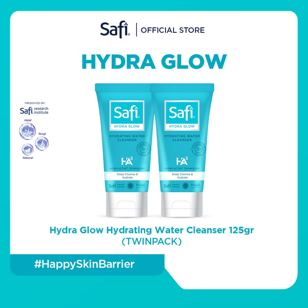 Safi Hydra Glow Hydrating Water Cleanser 125gr - TWINPACK