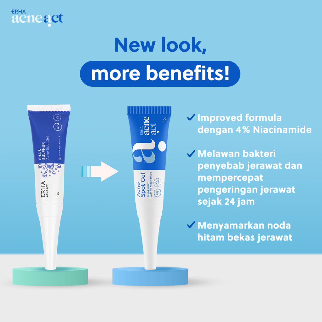ERHA Bundle Acneact Acne Treatment Series - Paket Perawatan Kulit Wajah Jerawat